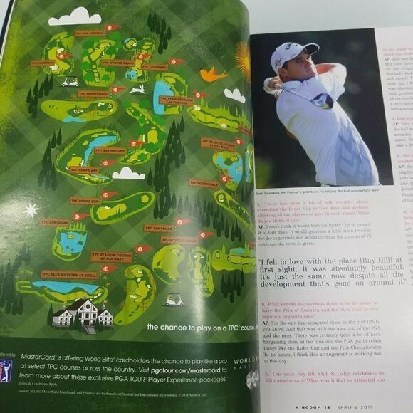 Arnold Palmer PGA Autographed Kingdom Magazine - Picture 8 of 10